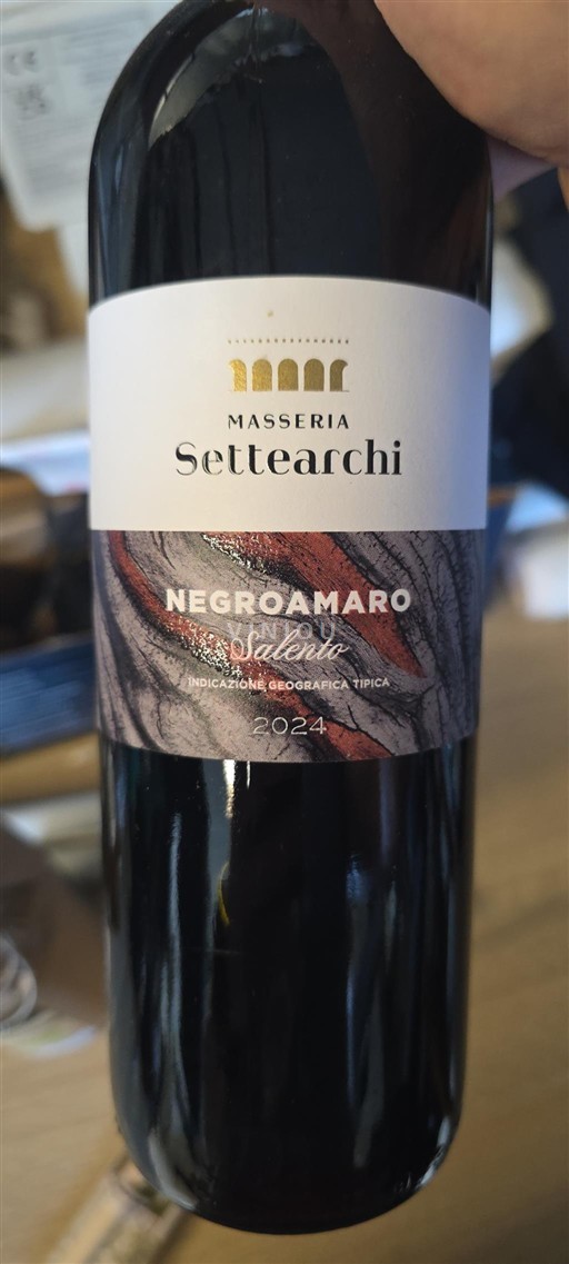 Apulia Susumaniello Salento Masseria Settearchi Negroamaro 2024