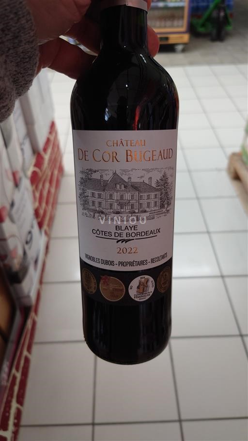 Bordéus Blaye-Côtes-de-Bordéus Château Cor Bugeaud 2022