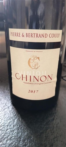 Vallée de la Loire Chinon Pierre & Bertrand Couly 2017