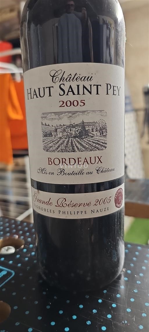 Bordeaux Château Haut Saint Pey Grande Réserve 2005