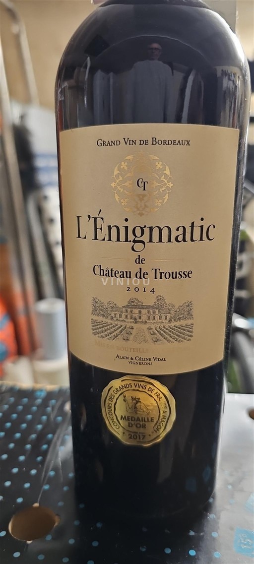 Bordeaux Ikke specificeret Château Trousse L'Énigmatic 2014