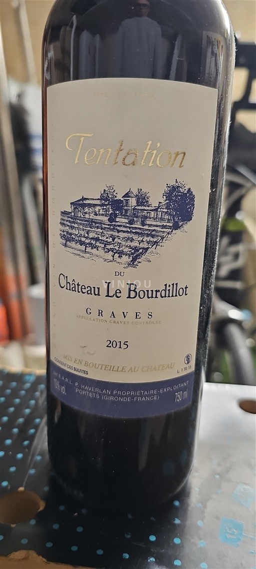 Bordeaux Graves Château Le Bourdillot Tentation 2015