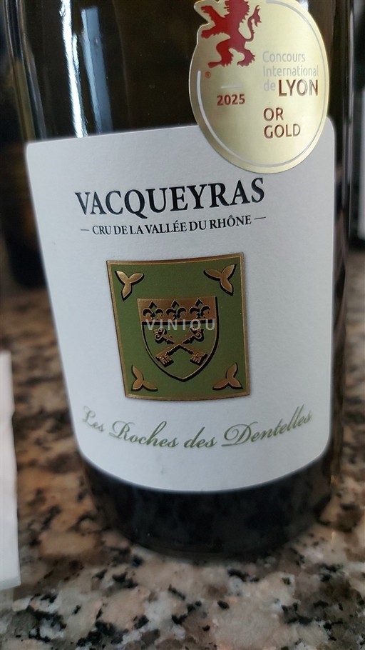 Rhônen laakso Vacqueyras Les Roches des Dentelles Ei vuosikertaa