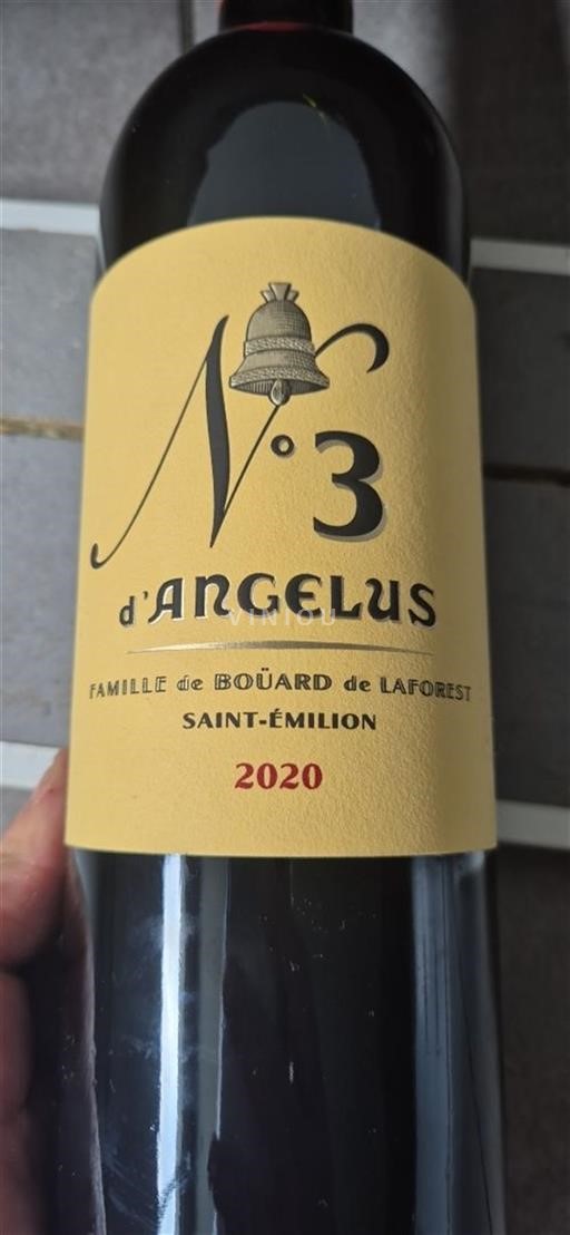 Burdeos Saint-Émilion Grand Cru Château Angélus N°3 d'Angélus 2020