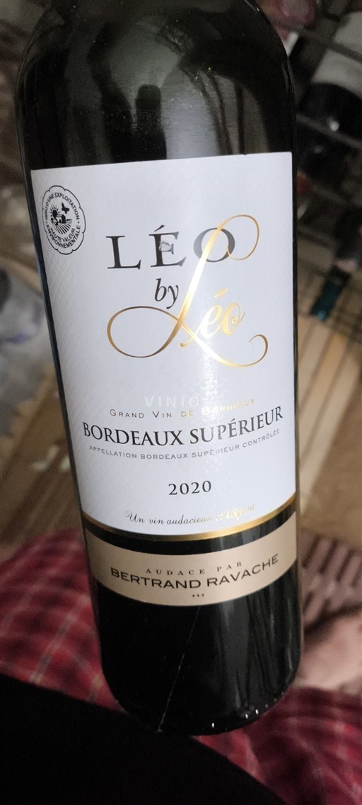 Bordeaux Bordeaux supérieur Bertrand Ravache Léo by Léo 2020