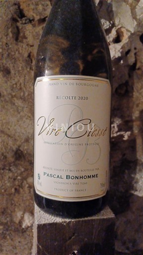 Borgogna Viré-clessé Pascal Bonhomme 2020