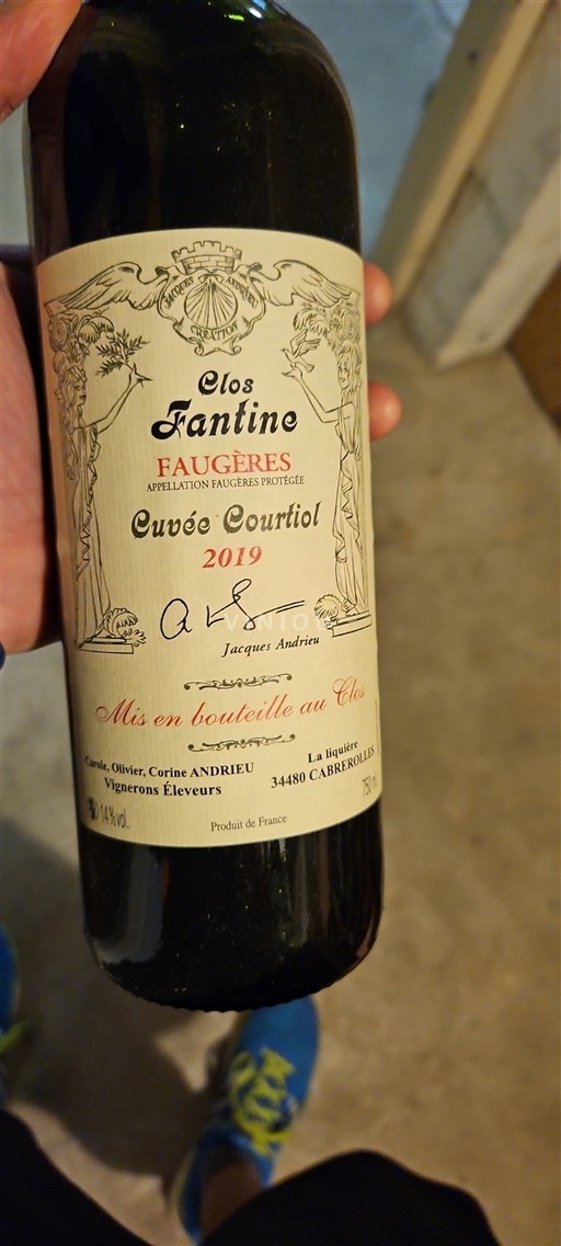 Languedoc Faugères Clos Fantine Courtiol 2019