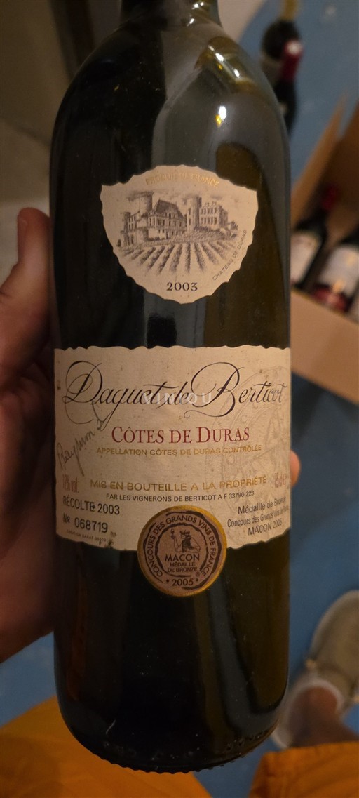 Zuidwest-Frankrijk Côtes-de-duras Berticot Paquet de Berticot 2003