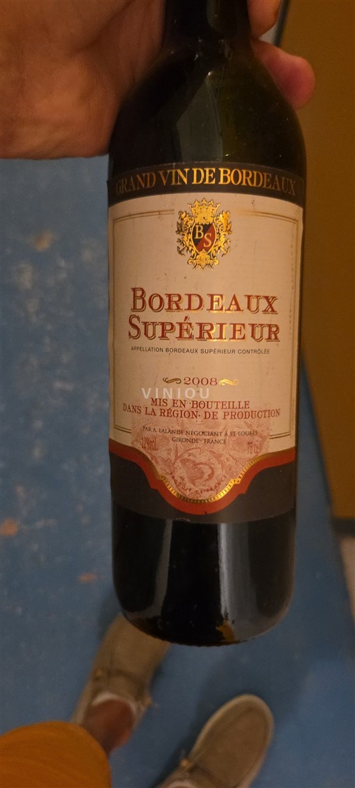 Burdeos Bordeaux superior Bordeaux Supérieur 2008