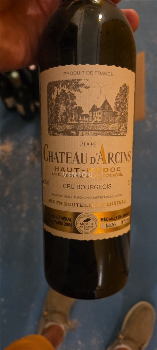 Bordeaux Haut-Médoc Cru Bourgeois Château Arcins 2004