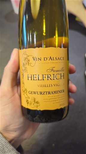 Alzacija Grand Cru Famille Helfrich Vieilles Vignes 2021