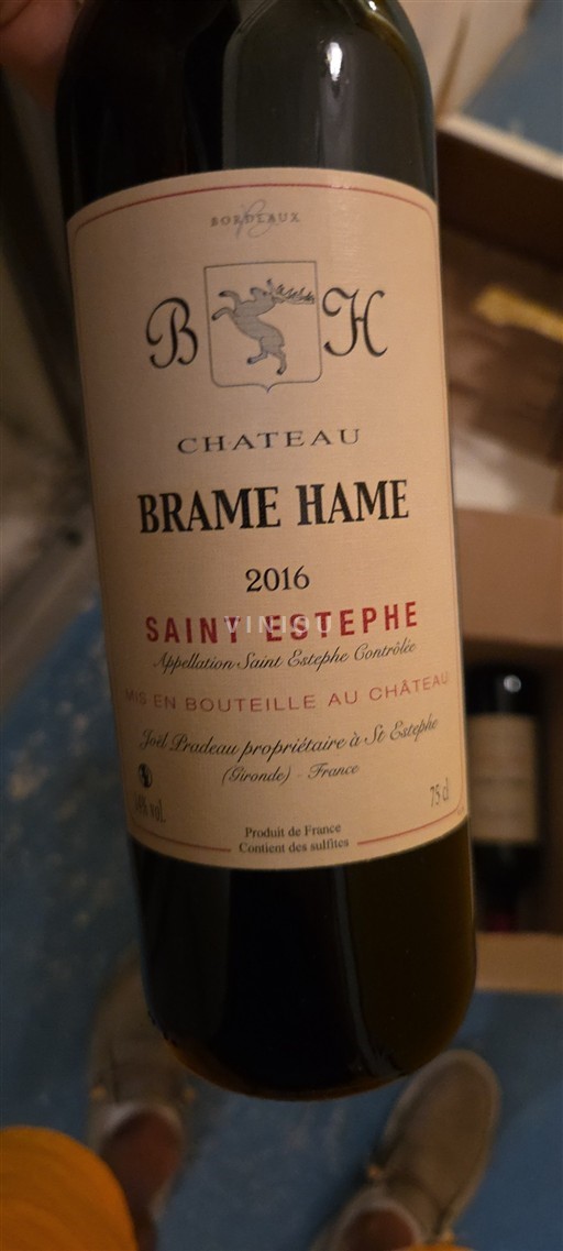 Burdeos Saint-Estèphe Château Brame Hame 2016