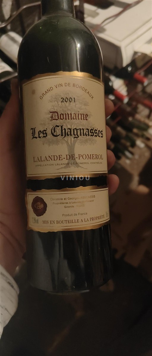Bordeaux Lalande-de-Pomerol Domaine Les Chagnasses 2001