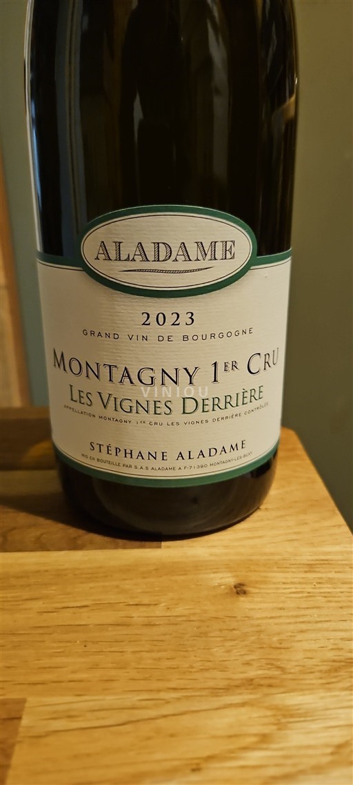 Borgonha Montagny Premier Cru Aladame Les Vignes Derrière 2023