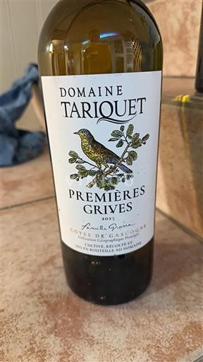 Sudoeste Côtes de Gascogne Domaine Tariquet Premières Grives 2023
