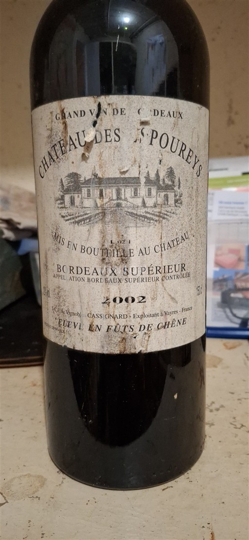 Burdeos Bordeaux superior Château Des Spoureys 2002