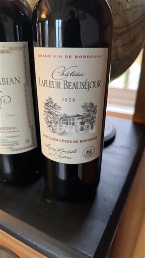 Bordeaux Castillon Côtes de Bordeaux Château Lafleur Beauséjour 2020