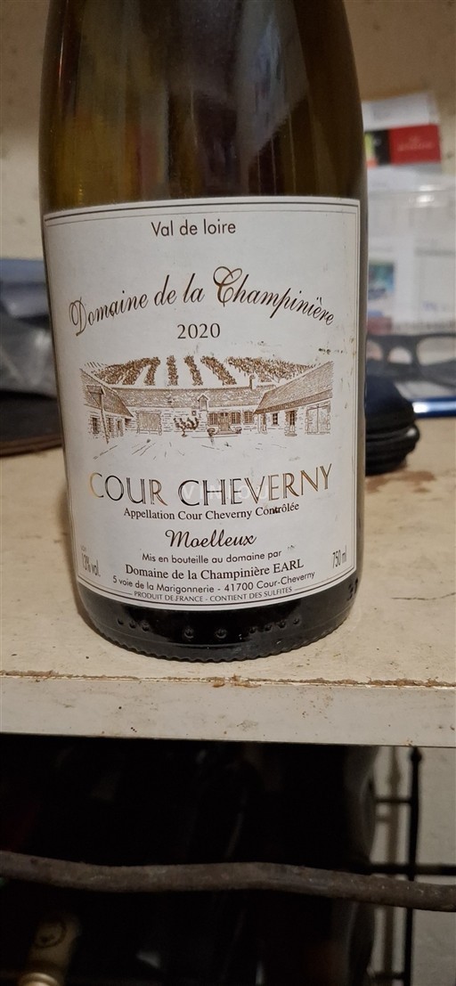Loiretal Cour-cheverny Domaine La Champinière 2020