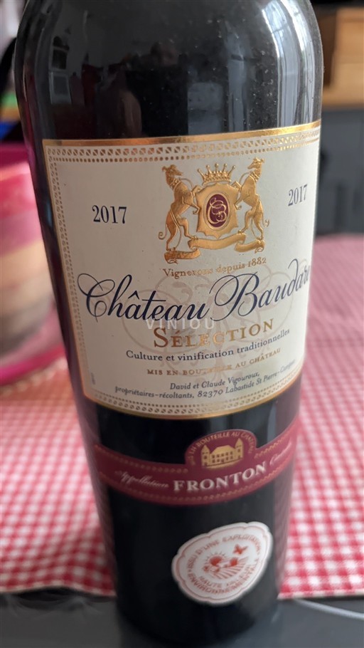 Sud-Ovest Fronton Château Baudare Sélection 2017