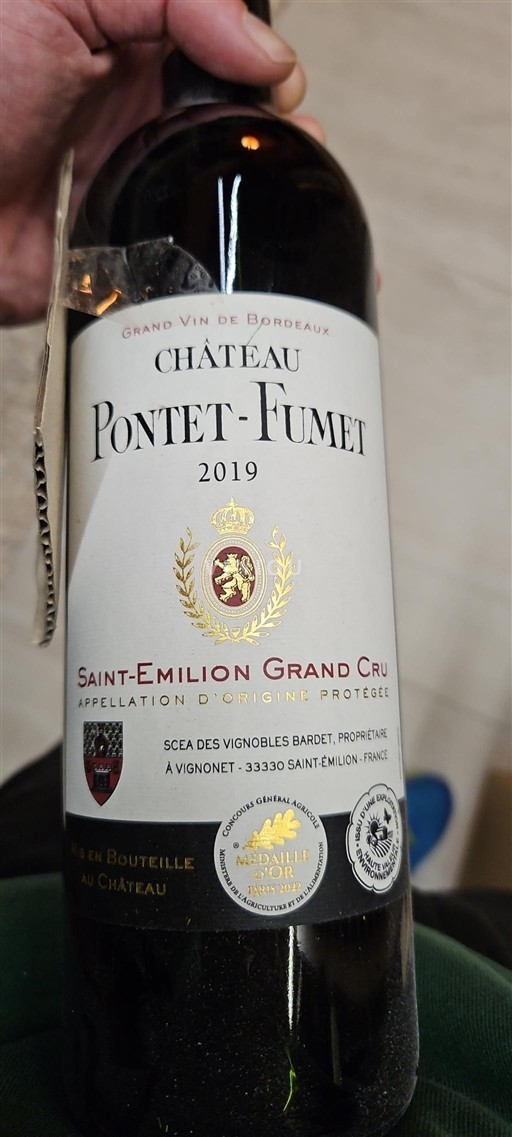 Burdeos Saint-Émilion Gran Cru Grand Cru Château Pontet-Fumet 2019