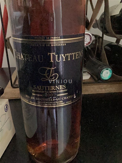 Bordeaux Sauternes Château Tuyttens 2007