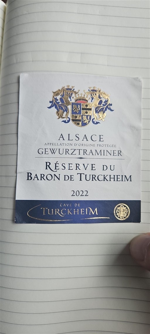 Alsace Gewurztraminer Grand Cru Cave de Turckheim Réserve du Baron de Turckheim 2022