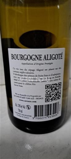 Bourgogne Bourgogne-aligoté La Cave Aze 2021