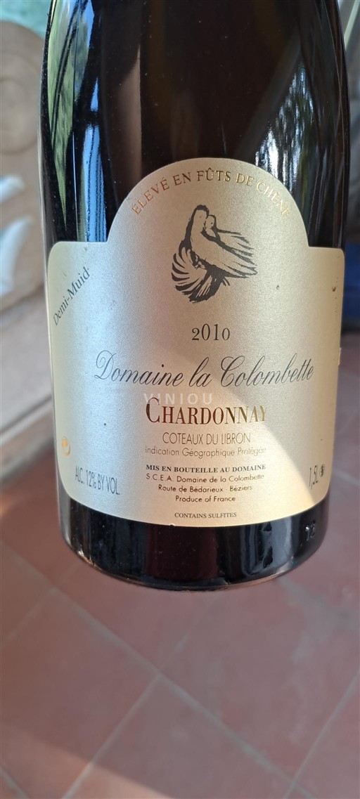 Provence, Lower Rhône Valley, Corsica Coteaux du Verdon Domaine La Colombette Chardonnay 2010