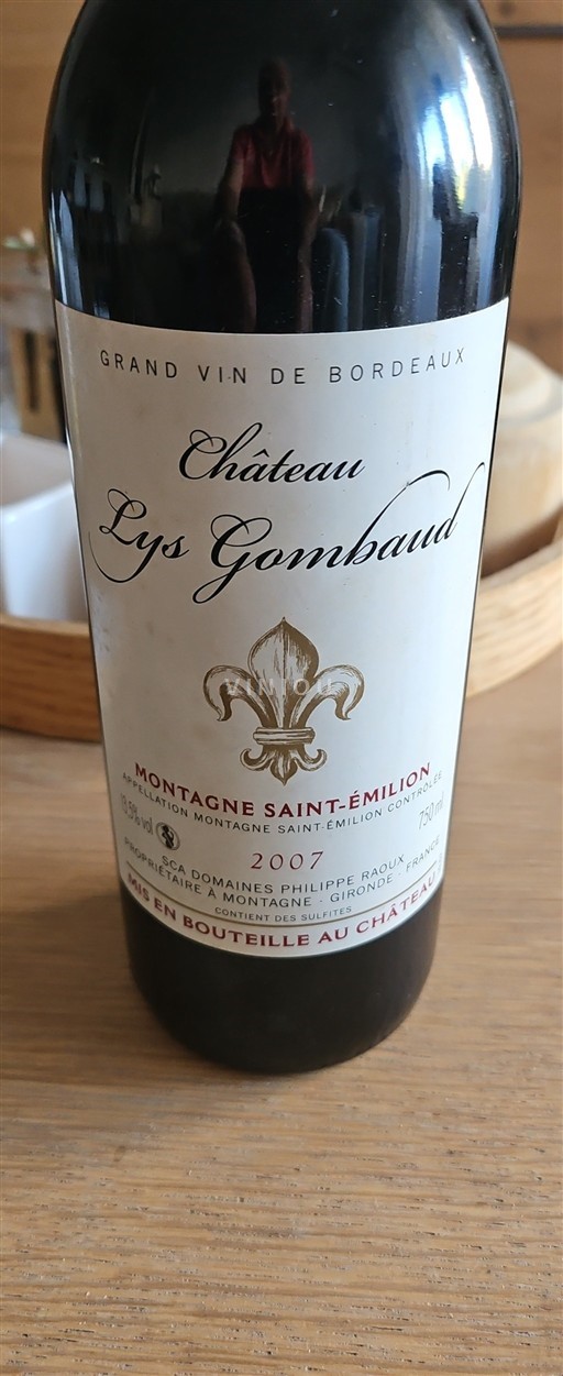 Bordeaux Montagne-saint-émilion Château Lys Gombaud 2007