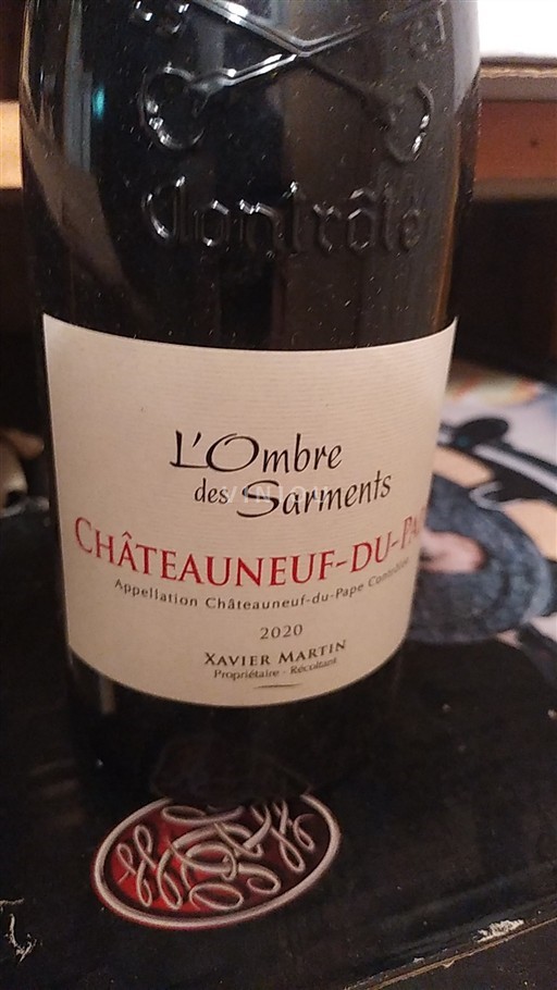 Valle del Ródano Châteauneuf-du-Pape. L'Ombre des Sarments 2020