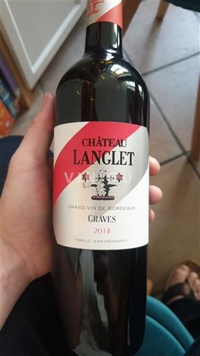 Bordeaux Graves Château Langlet 2018