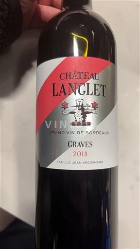 Bordeaux Graves Château Langlet 2018