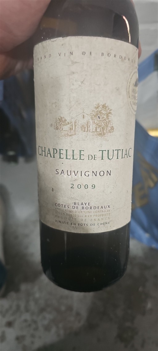 Bordeaux Blaye-Côtes-de-Bordeaux Chapelle de Tutiac Sauvignon 2009