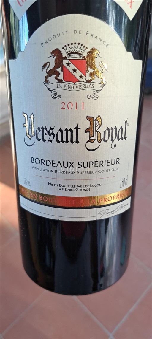 Bordeaux Bordeaux Supérieur Versant Royal 2011