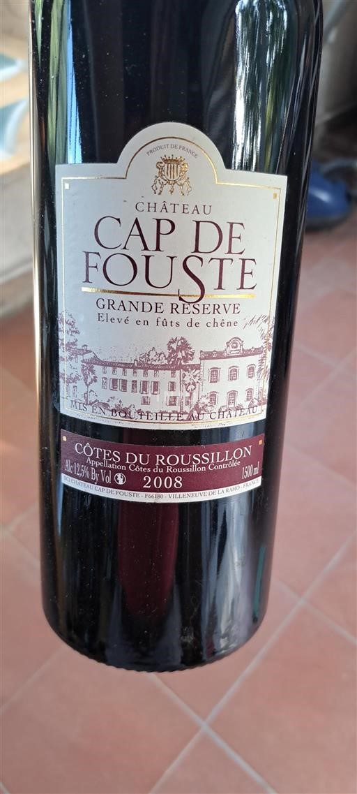 Roussillon Côtes-du-Roussillon Château Cap de Fouste Grande Réserve 2008
