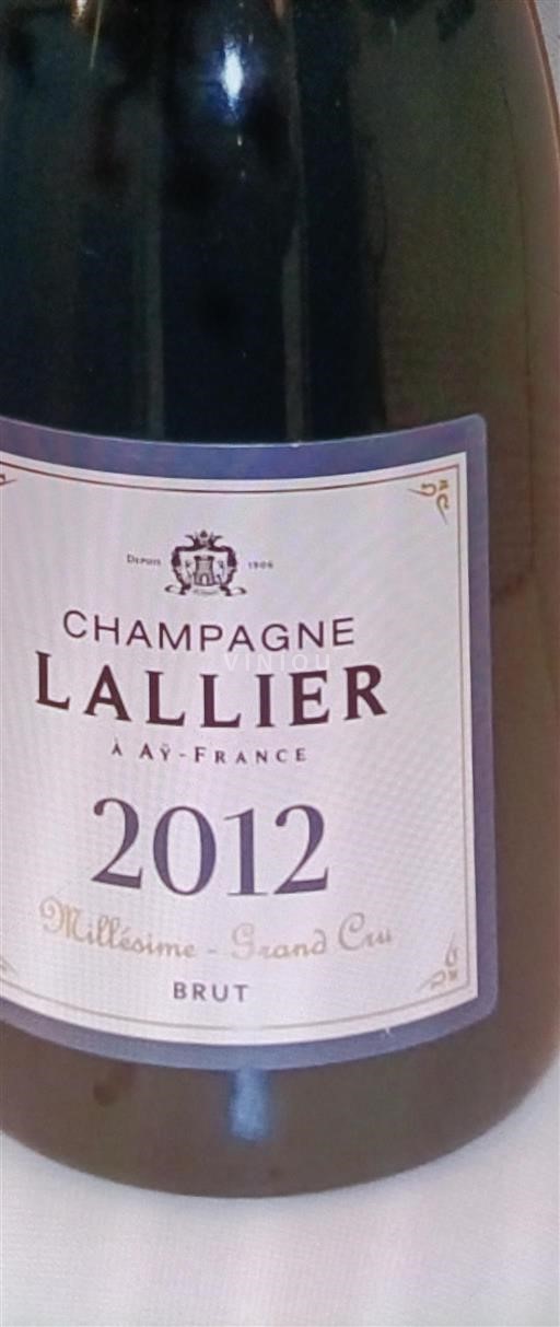 Champagne Lallier Millésime - Grand Cru 2012