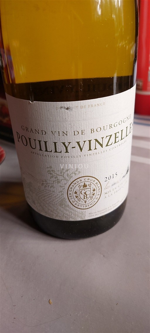 Burgundi Pouilly-vinzelles Grand vin de Bourgogne 2015