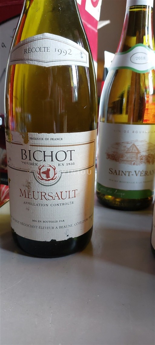 Burgundi Meursault Bichot 1992