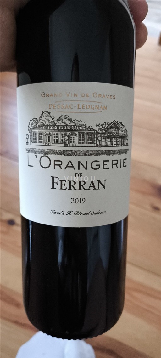 Bordeaux Pessac-Léognan Ferran L'Orangerie de Ferran 2019