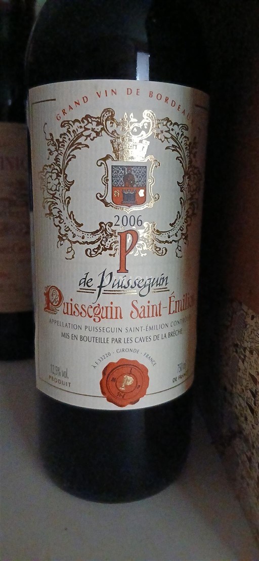 Bordeaux Puisseguin-saint-émilion Puisseguin 2006