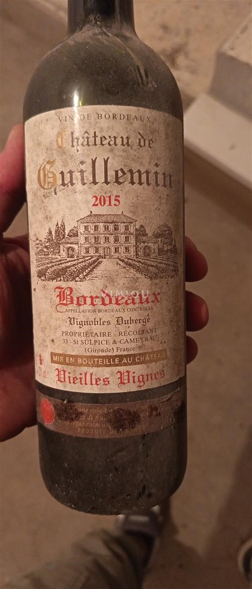 Bordeaux Château Guillemin Vieilles Vignes 2015