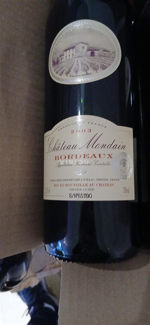 Burdeos Bordeaux Château Mondain 2003