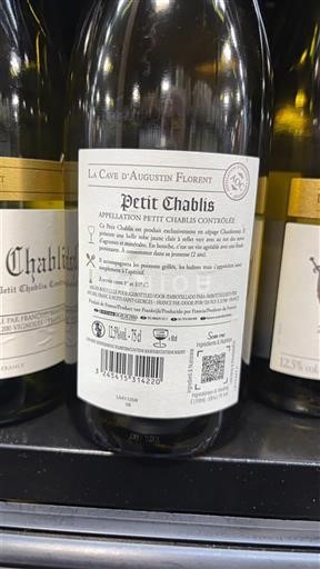 Burgundi Petit-chablis La Cave Augustin Florent Ei vuosikertaa