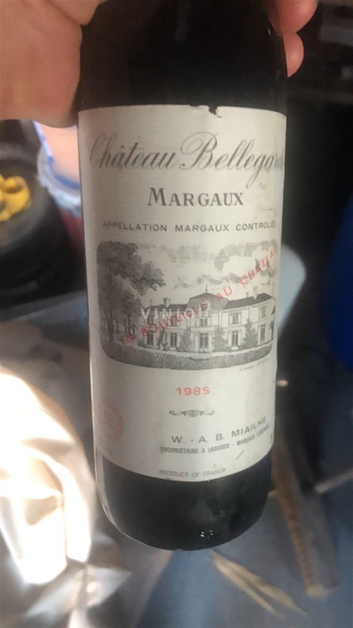 Burdeos Margaux Château Bellegarde 1985