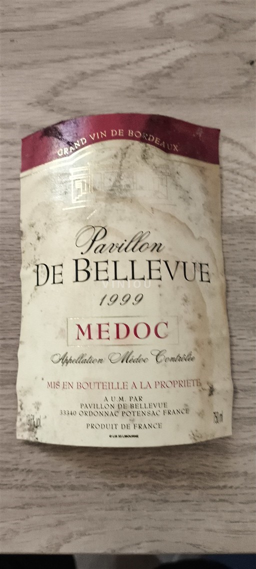 Bordeaux Médoc Pavillon de Bellevue 1999