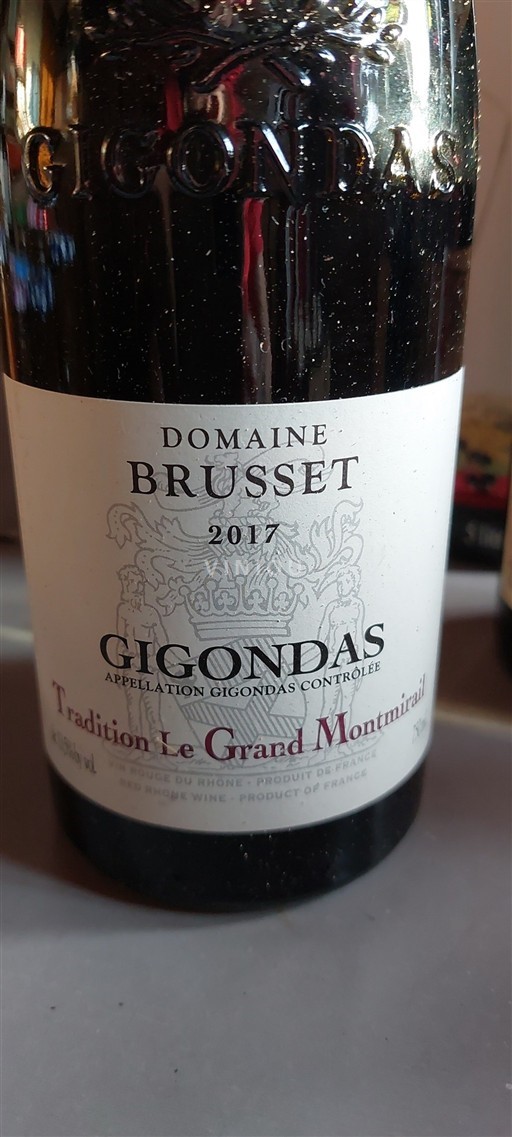 Rhônedalen Gigondas Domaine Brusset Tradition Le Grand Montmirail 2017