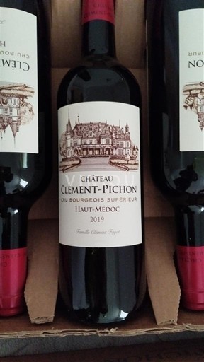 Bordeaux Haut-Médoc Cru Bourgeois Château Clément-Pichon 2019