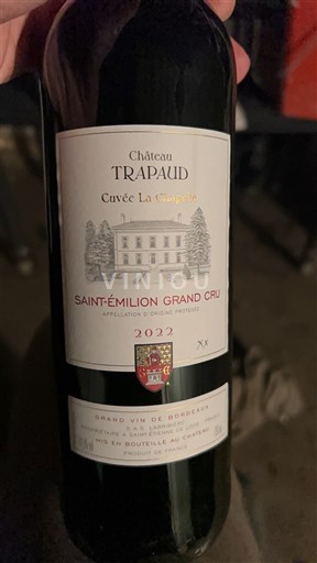 Bordeaux Saint-Émilion Grand Cru Grand Cru Château Trapaud La Chapelle 2022