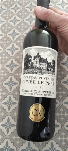 Bordeaux Bordeaux Supérieur Château Puyfaure Le Prat 2016