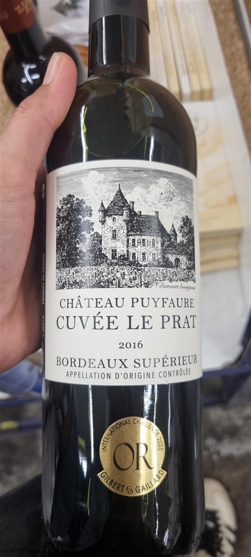 Bordeaux Bordeaux Supérieur Château Puyfaure Le Prat 2016